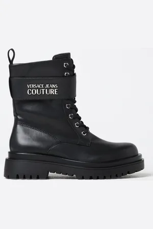 VERSACE Stivaletto in pelle sintetica