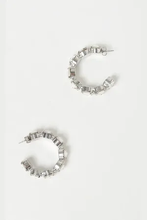 FORTE FORTE Orecchini in ottone con strass