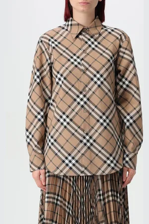 Burberry Camicia in misto lana con stampa Vintage check