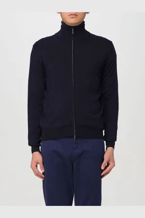 XC Cardigan con zip a dolcevita in lana Merino