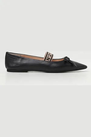Nº21 Ballerina N°21 in nappa con fiocco