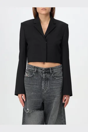 Diesel Blazer cropped in lana stretch