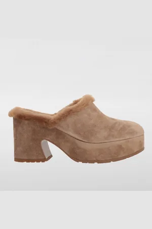 Gianvito Rossi Zoccolo Lyss in caomscio e pelliccia