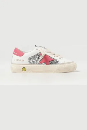 Golden Goose Sneakers May in pelle e glitter