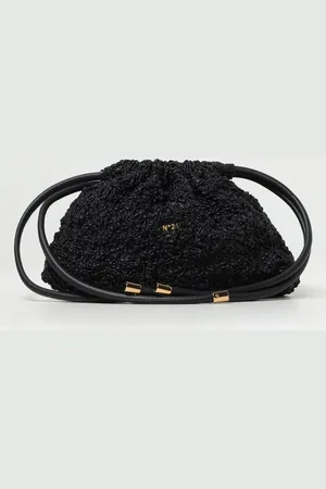 Nº21 Clutch in nappa sintetica arricciata