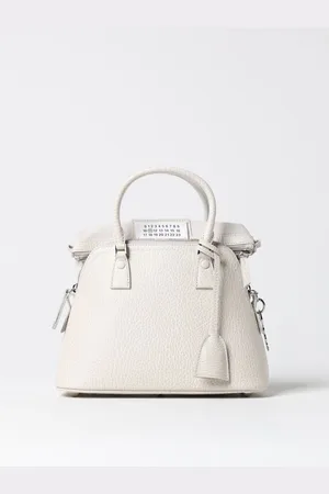 Maison Margiela Borsa 5AC in pelle a grana e canvas