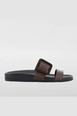 Manolo Blahnik Sandalo Mayfu in pelle stampa cocco