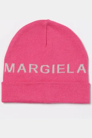 Maison Margiela Cappello in misto lana con logo jacquard