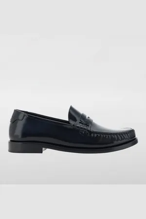 Saint Laurent Mocassino in pelle spazzolata