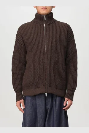 Emporio Armani Cardigan Capsule Black Blue ASV in misto lana riciclata