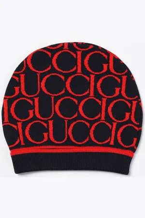 Gucci Cappello in lana con logo jacquard