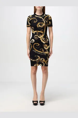 VERSACE Abito mini in cotone stretch