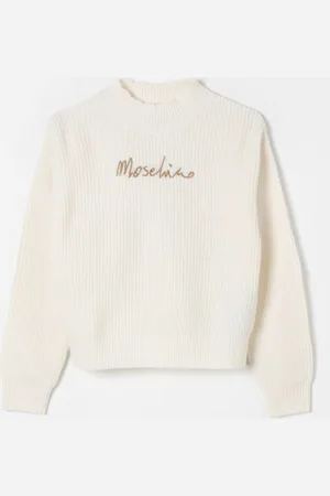Moschino Pullover in lana con logo