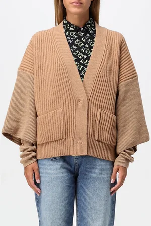 Pinko Cardigan a coste in lana e cashmere
