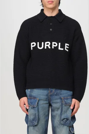 PURPLE Pullover Brand in lana con logo