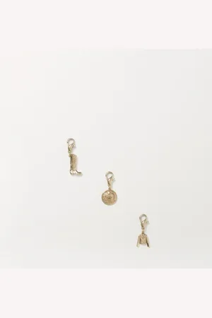 Golden Goose Set 3 charms in ottone