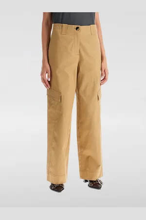 Ganni Pantalone cargo in cotone stretch
