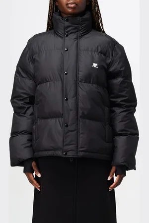 Courrèges Piumino in nylon trapuntato