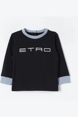 Etro T-shirt in cotone con logo ricamato