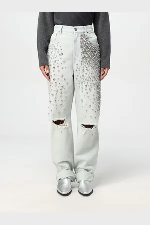 Golden Goose Jeans in distressed con strass
