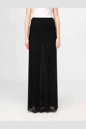 Pinko Gonna in crêpe con strass