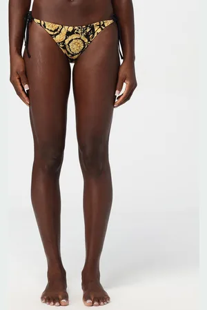 VERSACE Slip bikini in lycra stampata