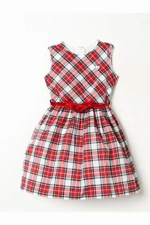 MONNALISA Abito in taffetà tartan