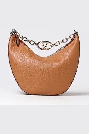 Borsa Hobo Moon Bag in pelle a grana