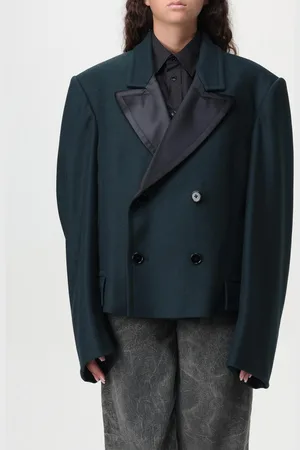 Maison Margiela Blazer a doppiopetto in misto lana