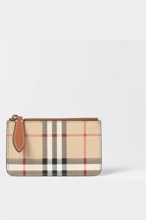 Burberry Portacarte di credito Vintage Check in cotone spalmato