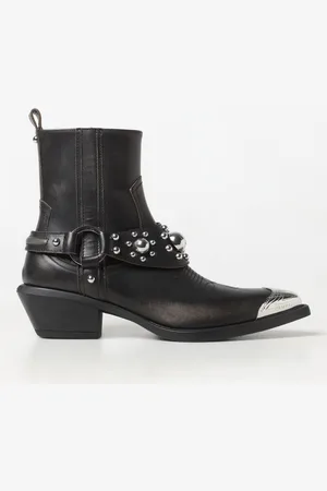 Pinko Stivaletto Tex 07 in pelle con borchie