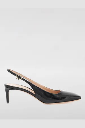 Gianvito Rossi Slingback in vernice stampa animalier