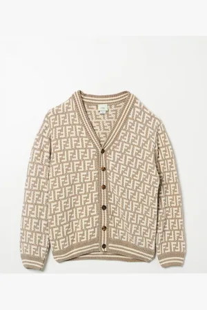 Fendi Cardigan a v con monogram FF