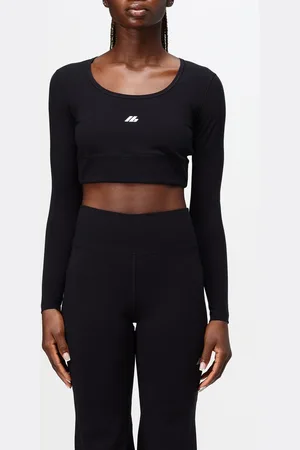 Balenciaga Top cropped in mesh
