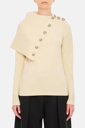 Paco rabanne Maglia con maxi collo