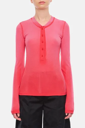 Cotton Citizen T-shirt Verona Henley in cotone stretch a costine