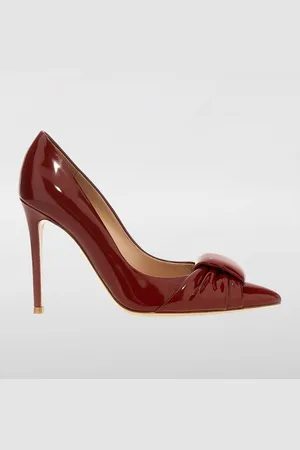 Gianvito Rossi Décolleté in vernice con drappeggio