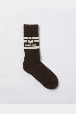 Isabel Marant Calze Viby in maglia stretch con logo jacquard