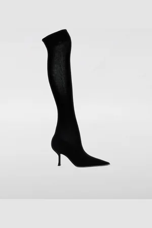 RENE CAOVILLA Stivale René Caovilla in cashmere con cristalli
