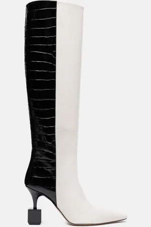 Jacquemus Stivale Bisou in pelle bicolor