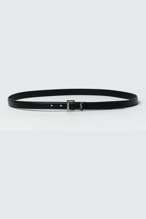 Saint Laurent Cintura in pelle a grana
