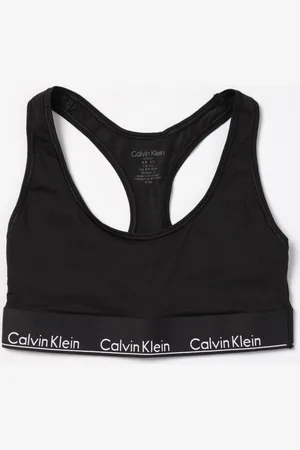 Calvin Klein Brassiere in cotone stretch con logo all over