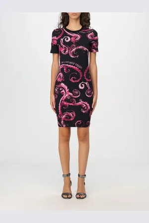 VERSACE Abito mini in cotone stretch