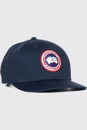 Canada Goose Cappello in cotone con logo ricamato