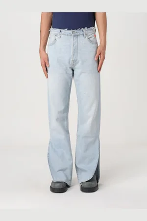 ERL Jeans in denim di cotone con spacco laterale