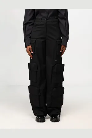 Emporio Armani Pantalone cargo Black Blue ASV in gabardine