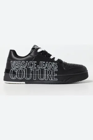VERSACE Sneakers in pelle sintetica con logo
