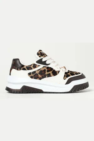 VERSACE Sneakers Odissea in pelle e cavallino a grana