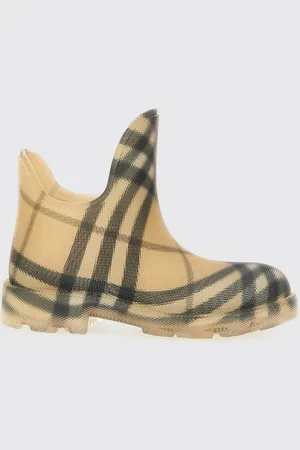 Burberry Stivaletto da pioggia in gomma con stampa Check