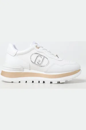 Liu Jo Sneakers in pelle con logo di strass